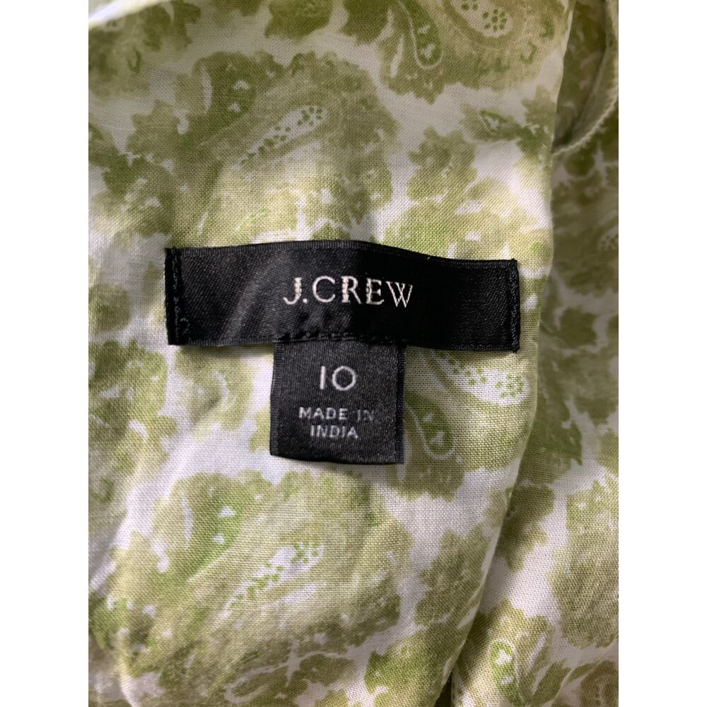 J. Crew V-neck Puff-Sleeve Top in Ornate Paisley Size 10 - Picture 9 of 9